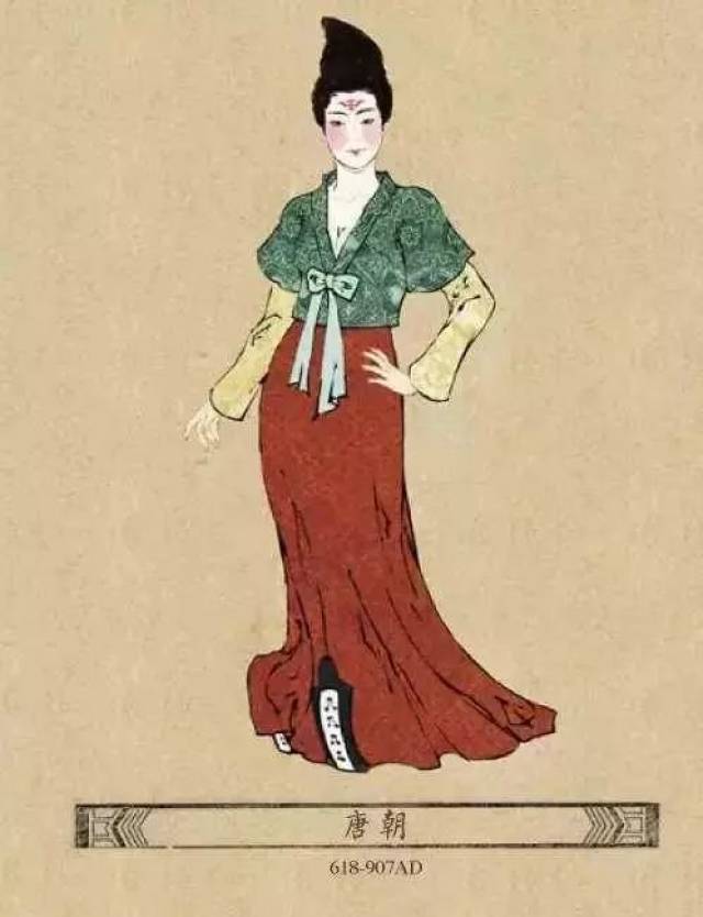 人们开始注重女性形体的完整美,而服装方面是中国古代服装发展史上最