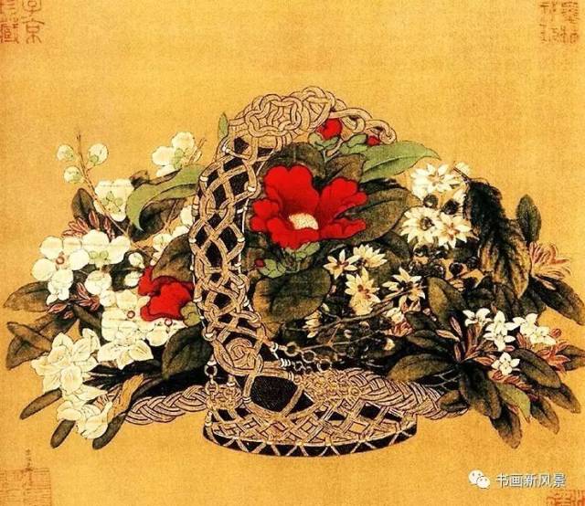 南宋 李嵩《花篮图》  平台声明