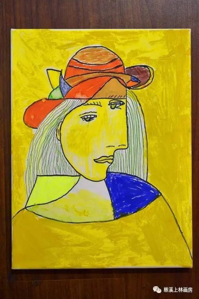 我说:"对啊对啊!这么丑的画都可以作为世界名画.