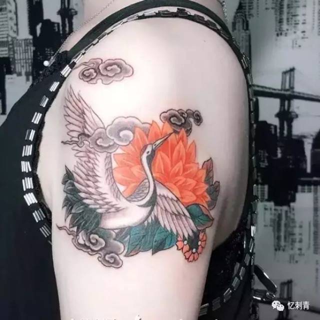 纹身| 中国风吉祥仙鹤