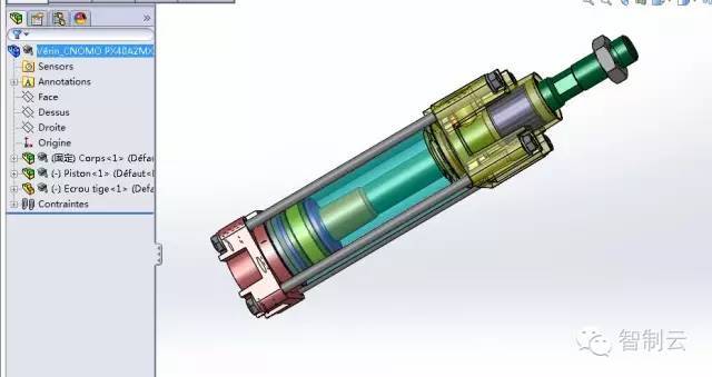 【泵缸阀杆】液压缸图纸 solidworks设计 机械课程设计参考资料
