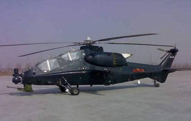 在中国陆军航空兵的编制中,直-10是主力武装直升机.