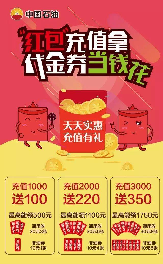 【充值优惠】线上充值,满额送券!最高赠送1750元代金券!