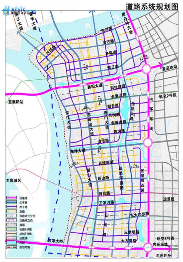 从新公布的资料图来看,东津新区的重要性正在襄阳市规划建设中不断