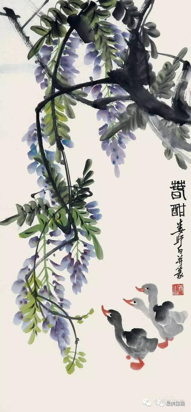 娄师白画紫藤精品18幅!