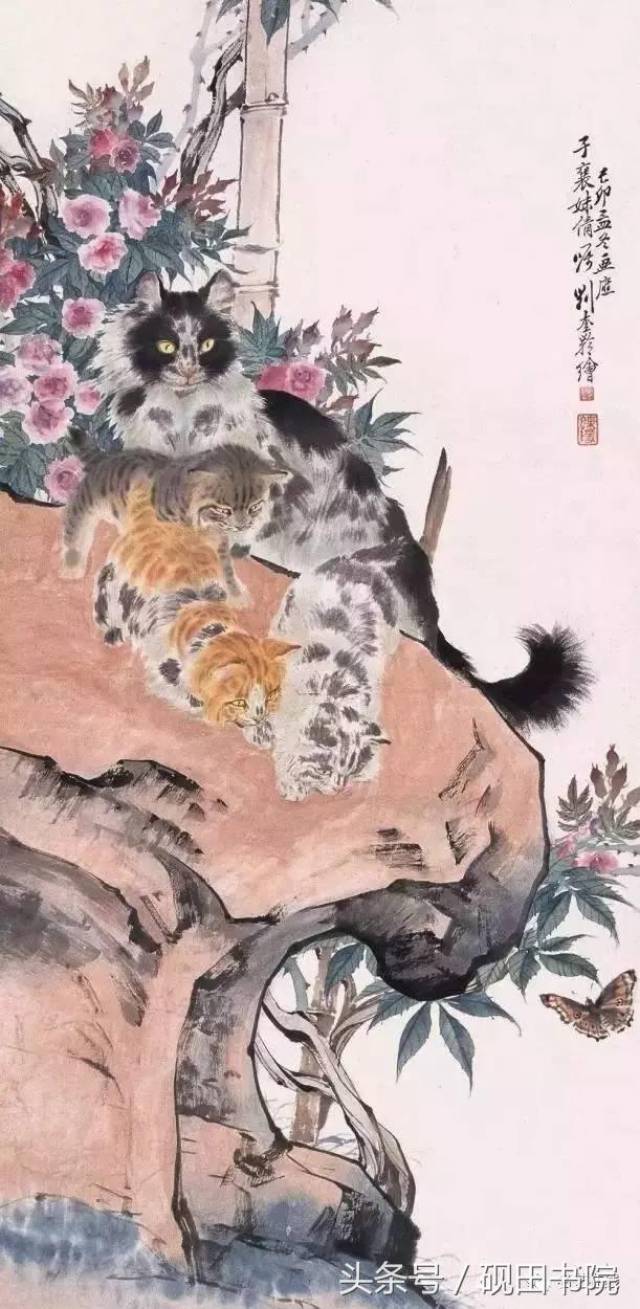 刘奎龄画猫 刘奎龄(1885—1967),字耀辰,号蝶隐,自署种墨草庐主人.