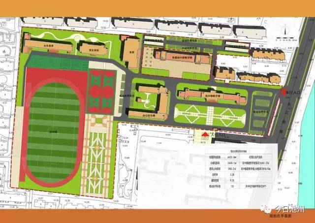 池州二中新建初中教学楼,规划设计方案公示中