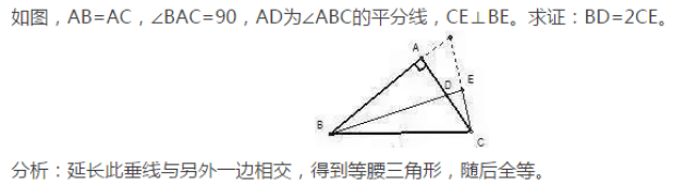 3, 三线合一构造等腰三角形