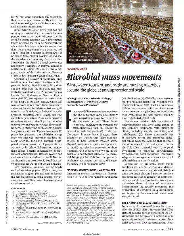 祝贺朱永官老师最新研究论文在《Science》上发表