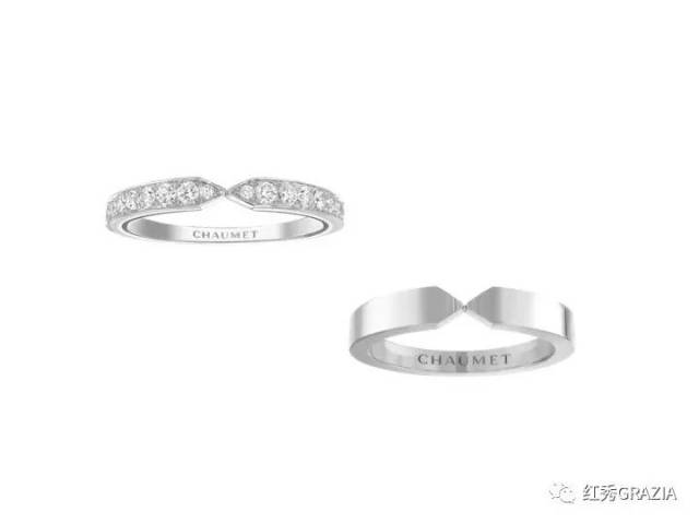 chaumet "plume"系列对戒 内敛隽永派 代表cp:刘诗诗 x 吴奇隆