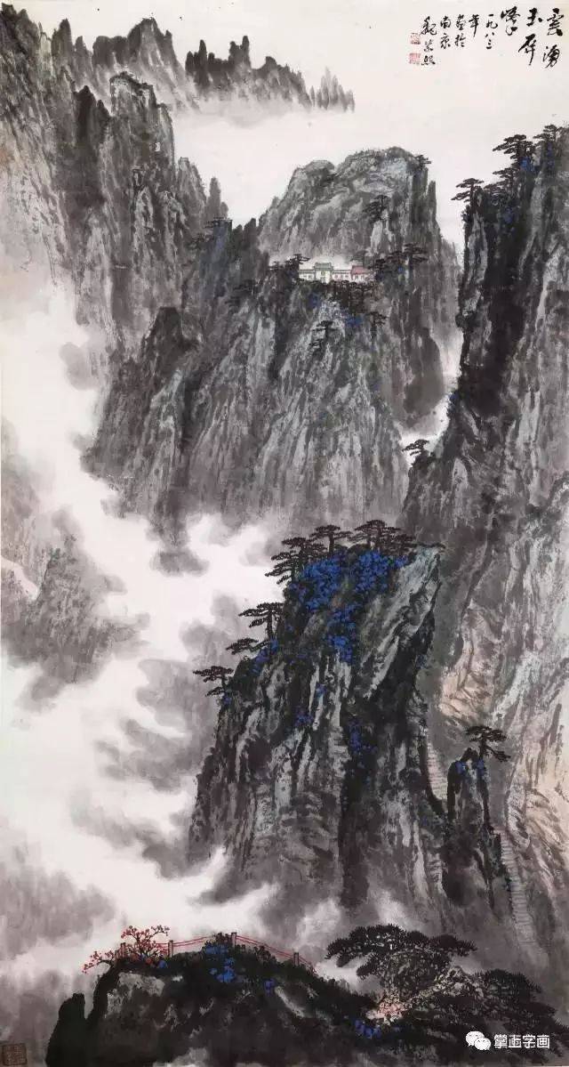 现当代名家:魏紫熙山水画作欣赏