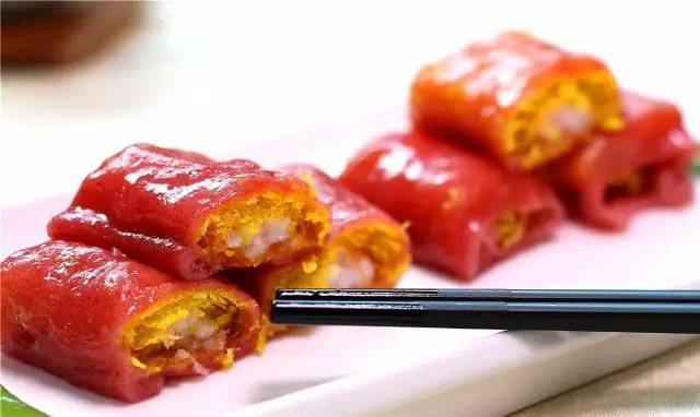 脆皮鲜虾红米肠