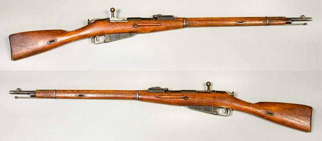 m1891莫辛-纳甘步枪 全枪长:1308mm 带刺刀全长:1738mm 枪管长:800mm
