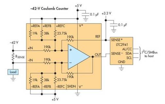 高电压放大器把库仑计数器范围扩展至 ±270v