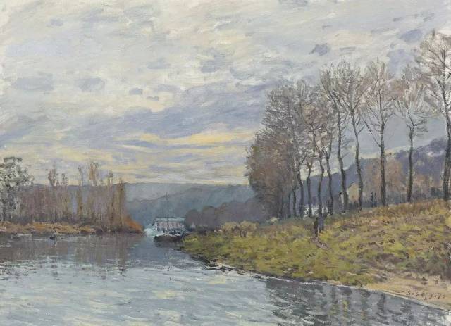 法国画家 主要画风景画 曾多次参加印象主义绘画展览 西斯莱对色彩