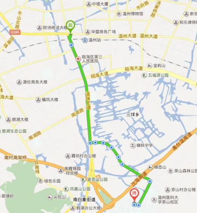 乘坐59路公交车至茶山高教园区温州大学站下车.