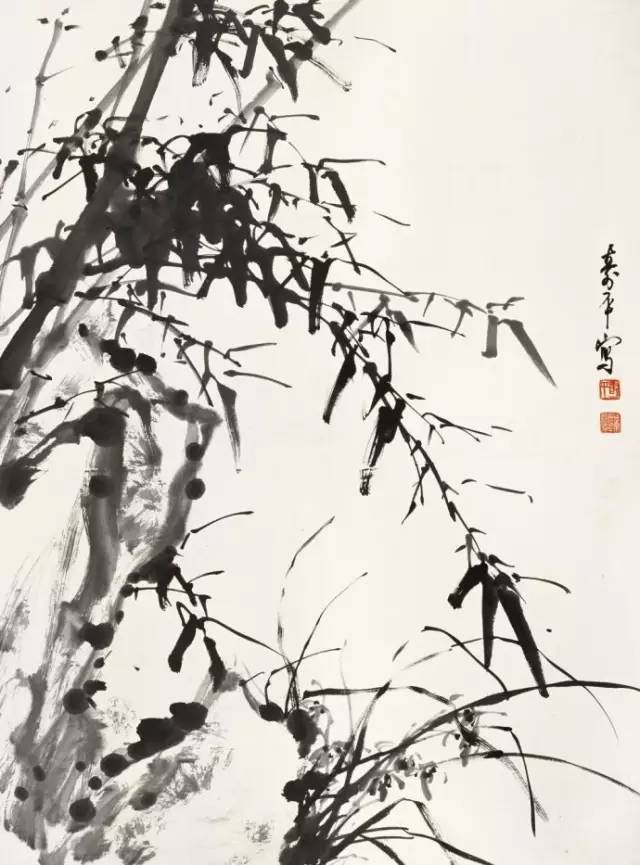 董寿平画竹