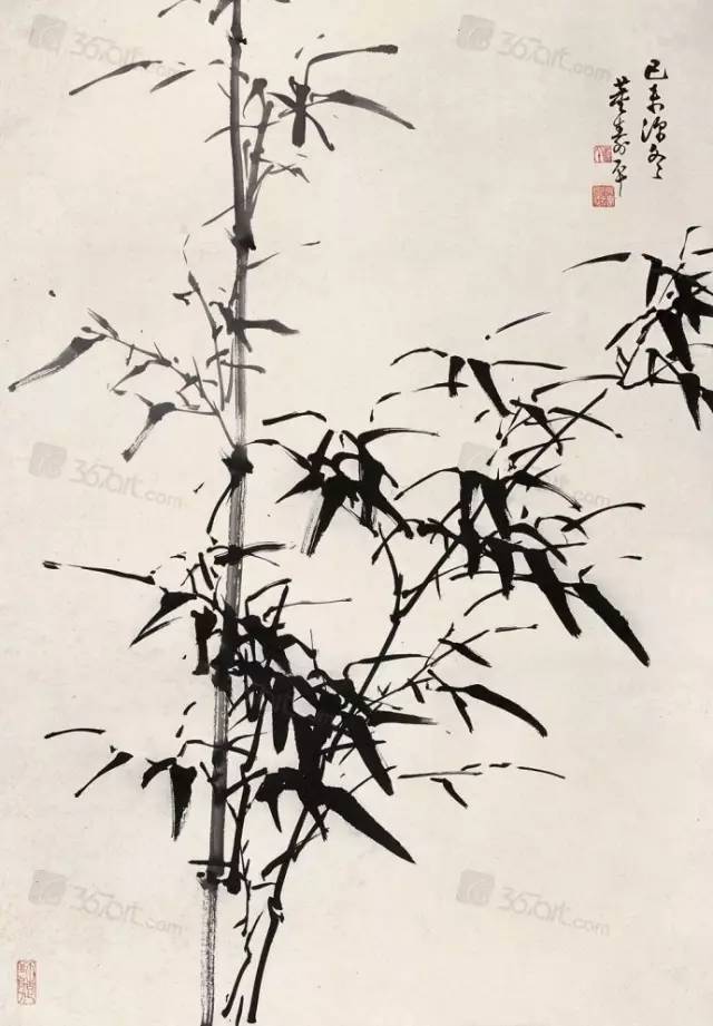 董寿平画竹