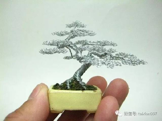 金属丝盆景手工教程攻略,看了就会,没什么难的!