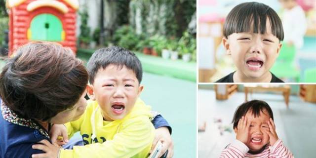 南通本源文化高端连锁幼儿园:家长送孩子上幼儿园哭闹