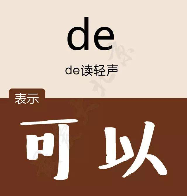 2,得 人说:de读轻声 表示: 可以. 我们可粗心不得.