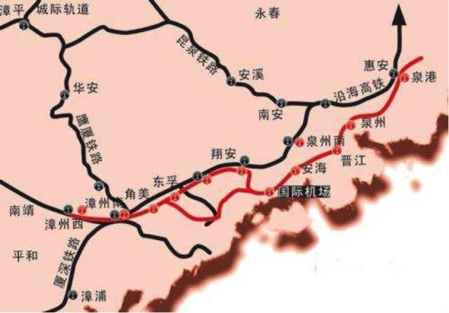 中心区-晋江主城区-石狮主城区泉州轻轨3号线(规划中)北起高铁泉州站