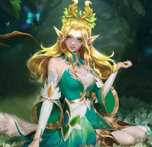 王者荣耀:神还原王昭君精灵公主,这真的是掉落人间的精灵吗?