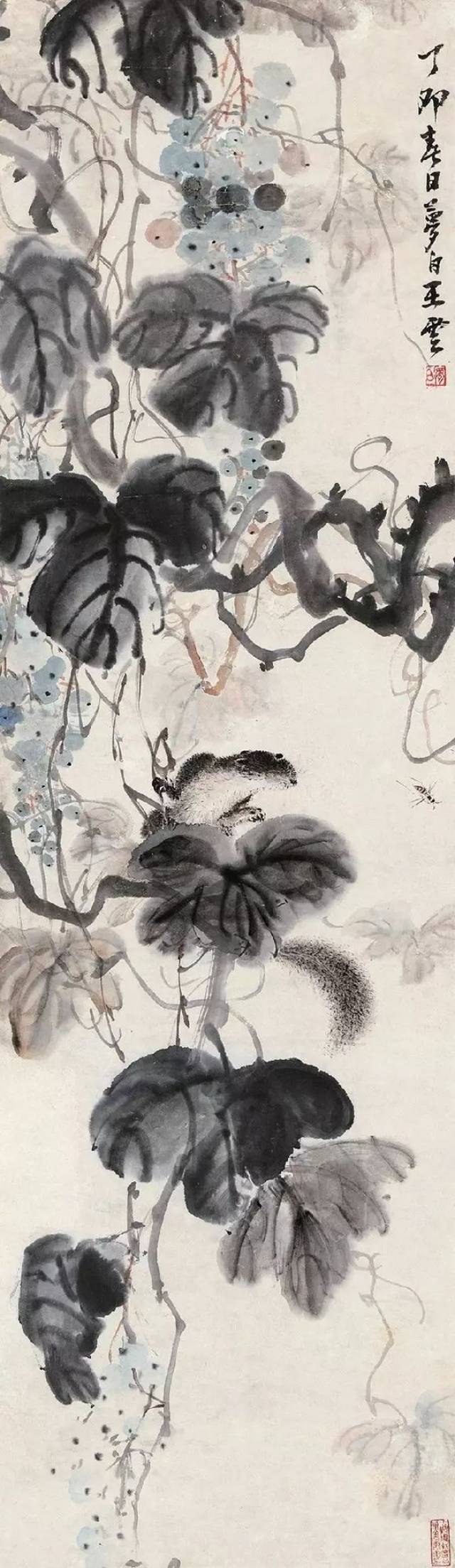 王梦白 花鸟