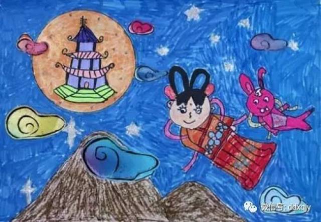 艺术指导 | 幼儿园中秋节绘画作品大全