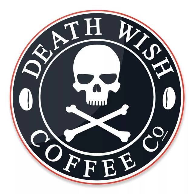 主打超高咖啡因,logo 甚至以死神标志呈现的 death wish 「死亡愿望」