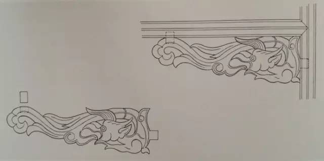 插肩榫变体(牙条里面开槽挂销) 粽角榫结构 霸王枨结构 椅盘边抹与