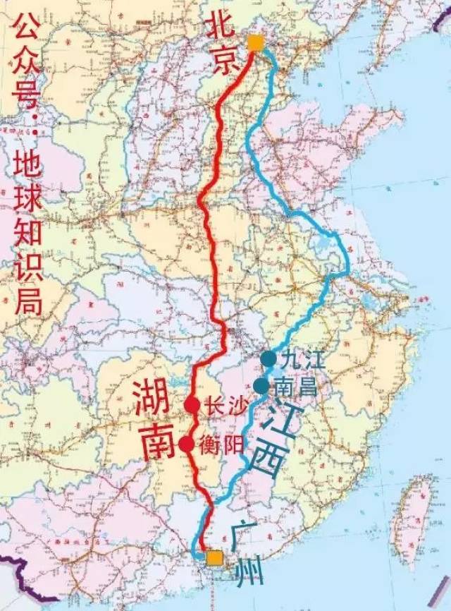 湖南沿粤汉铁路一线的长沙,衡阳等城市在交通通道的优势下,进一步