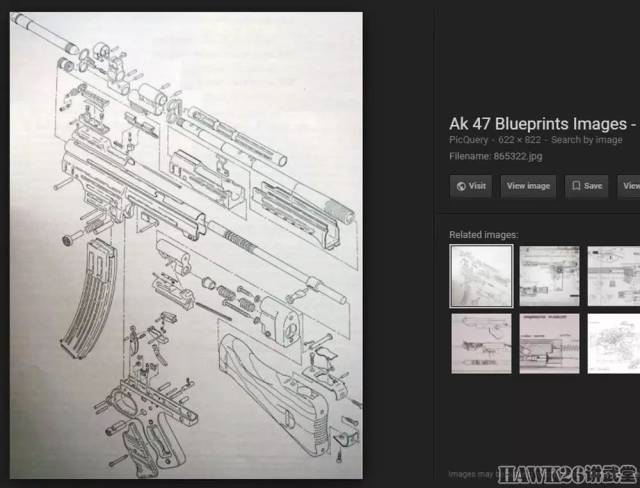 在"谷歌"上搜索ak-47设计图,就会发现mkb42(h)赫然出现在搜索结果中.