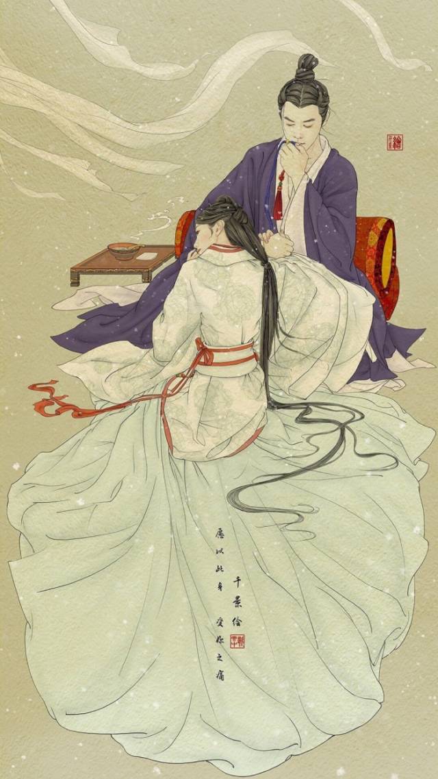 古装女神# 绘师:@千景绘studio