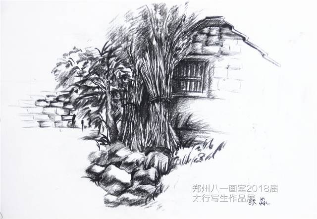 郑州八一画室太行写生作品展风景速写(四)