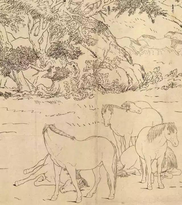 据说这幅传世名画《百骏图》画了100匹姿态各异的马
