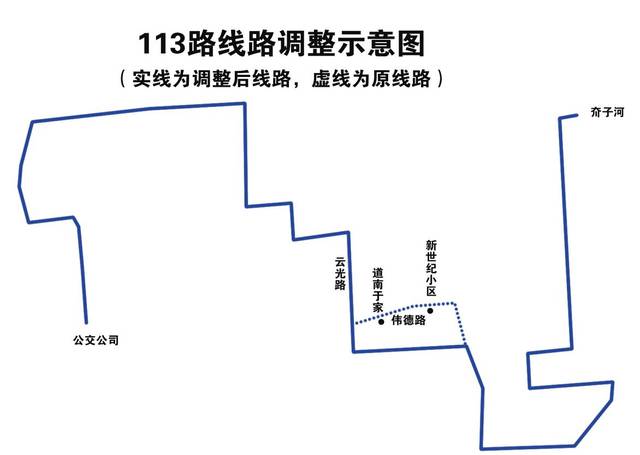 113路: 自公交公司发车运行至三环嘉苑后,继续向南运行至云光路与成山