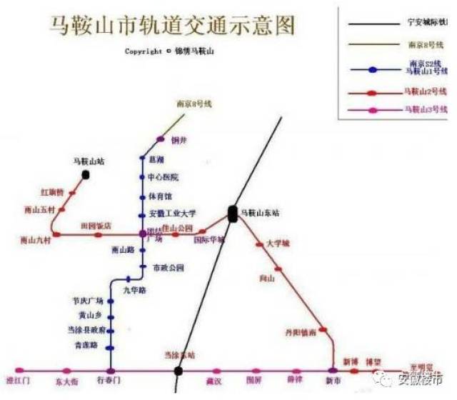 马鞍山地铁是服务于马鞍山市,姑孰新城,滨江新区,秀山新区的城市轨道