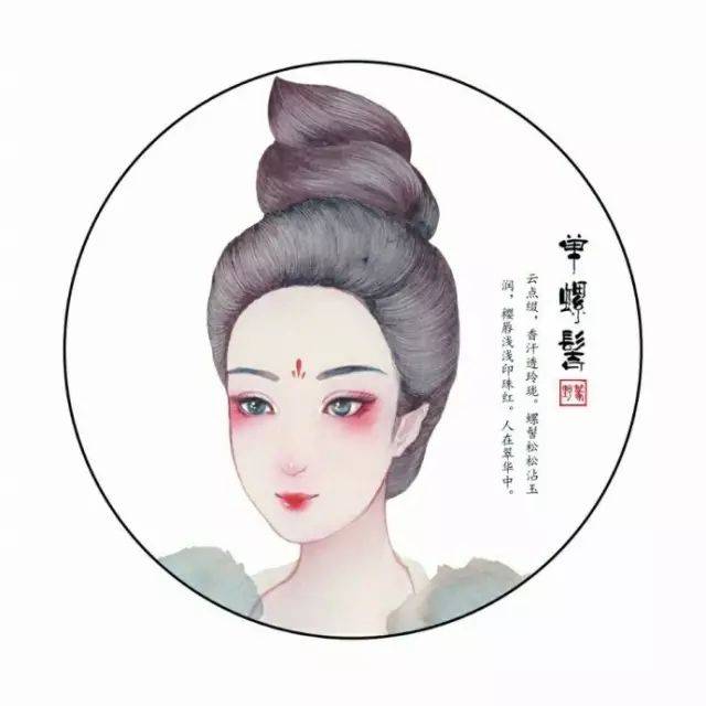 魏宫人好画长眉,令作蛾眉,惊鸿髻. 其形如鸟振双翼状.