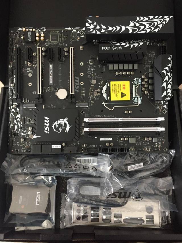 微星z370 krait gaming 银环蛇开箱图赏