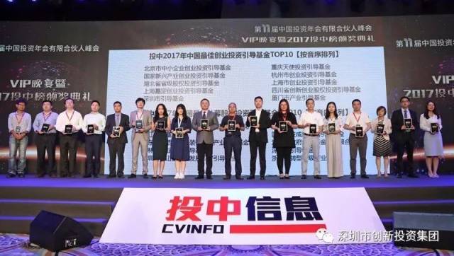 深创投获投中评选最佳创业投资领域有限合伙