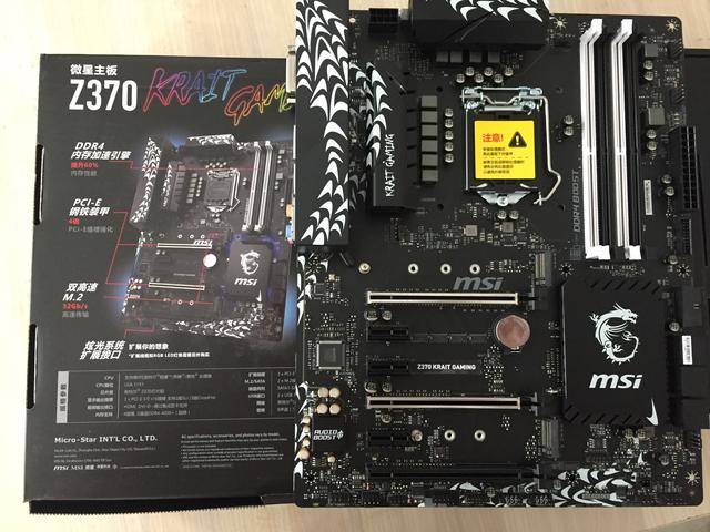 微星z370 krait gaming 银环蛇开箱图赏