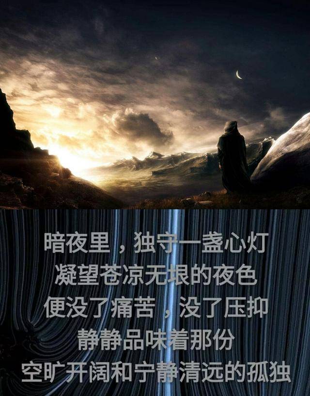 人生,有一种美,它的名字叫,孤独!