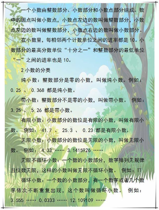 小学数学必背公式、定理汇总!替孩子打印出来