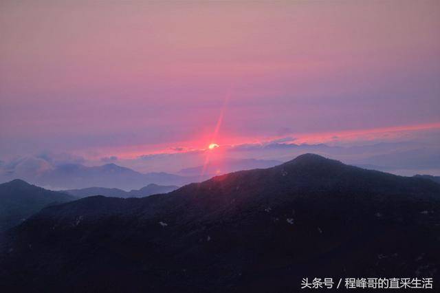 红安县老君山露营观日出看云海,趁现在还没有收门票赶快去!