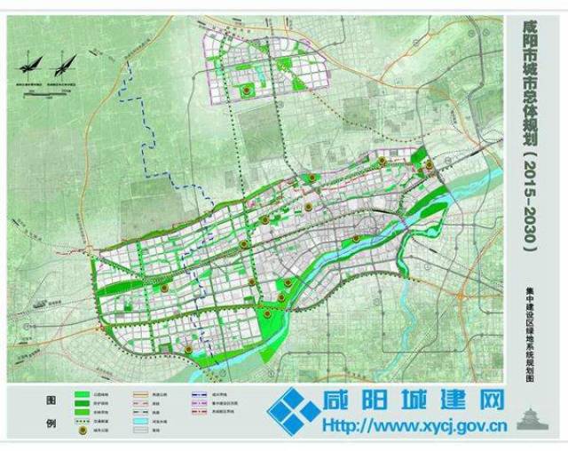 文兴路,西咸快速干道 (4)多园:规划综合性公园14处,分别为双照湖公园