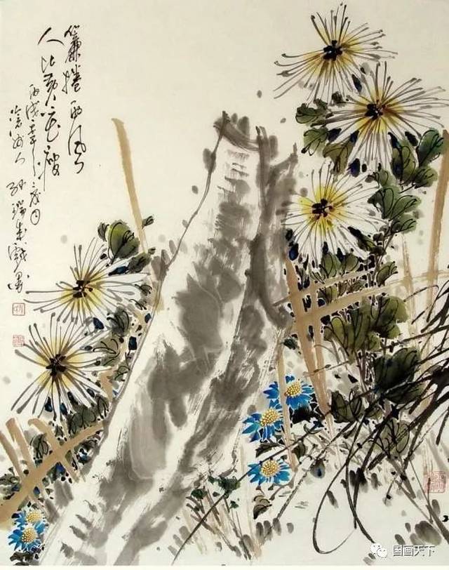 中国写意画 菊花系列