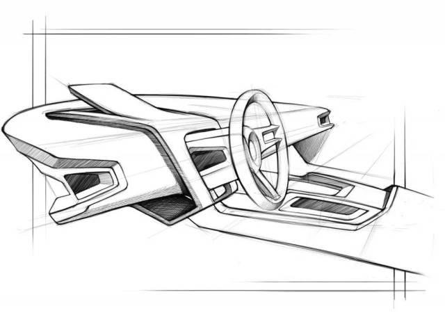 汽车内饰手绘草图集锦!