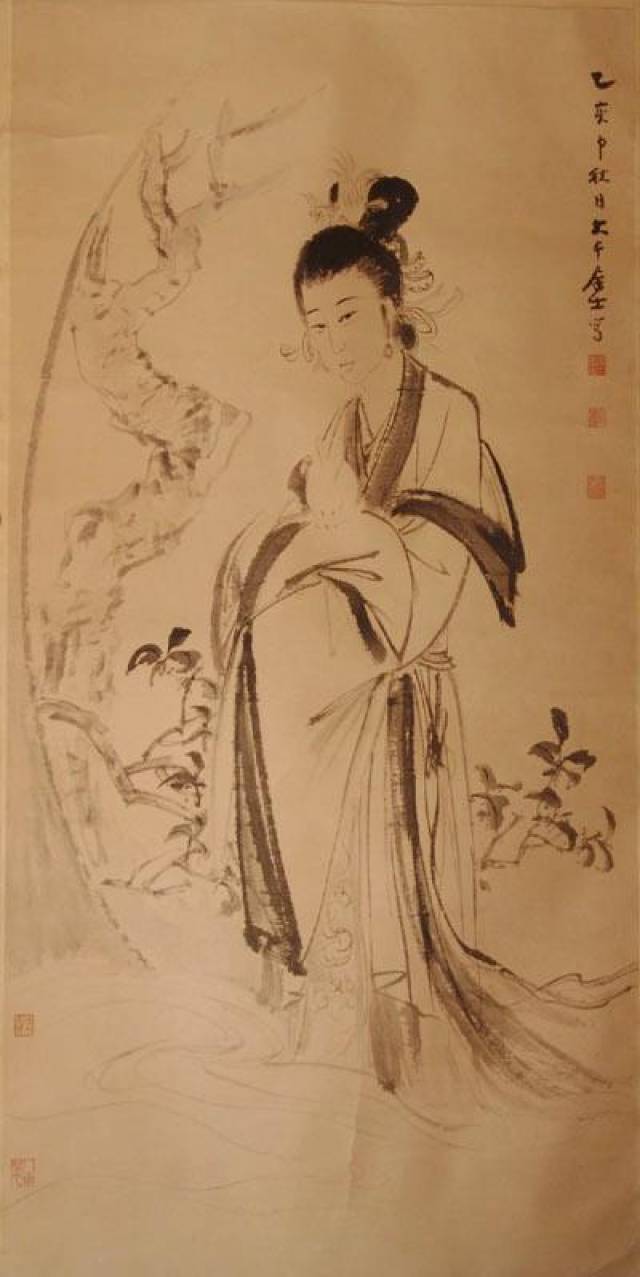 明 张路【月殿嫦娥图】