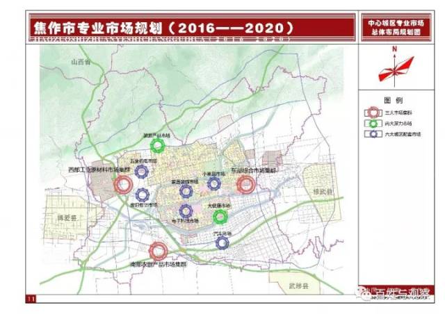 《焦作市专业市场规划》(2016—2020):焦作部分市场将